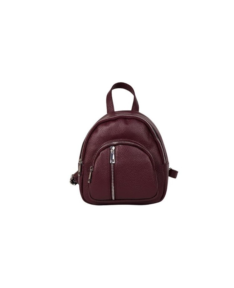 Elegant and Compact Genuine Leather Backpack