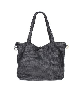 Vintage Woven Leather Bag: Elegance and Spaciousness
