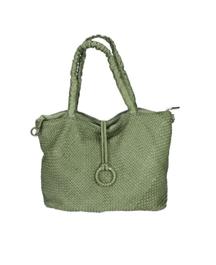 Винтажная плетеная кожаная сумка: элегантность и вместительность