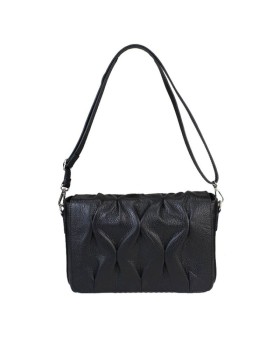 Elegant Leather Bag with Adjustable Strap - 30x20x9 cm