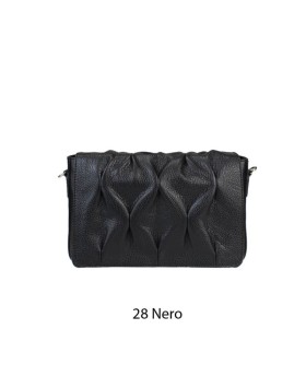 Элегантная кожаная сумка с регулируемым ремнем - 30x20x9 см