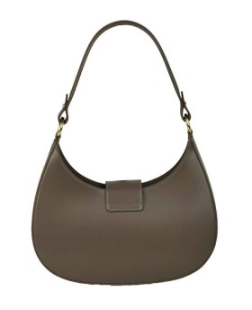 Fashionable and convenient genuine leather crescent-shaped bag