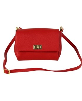 Fashionable and convenient soft genuine leather bag with strap