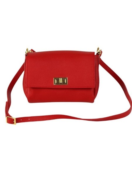 Fashionable and convenient soft genuine leather bag with strap