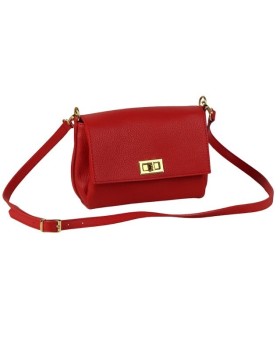 Fashionable and convenient soft genuine leather bag with strap