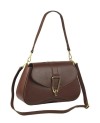 Elegant and versatile genuine leather crossbody bag with a wide range