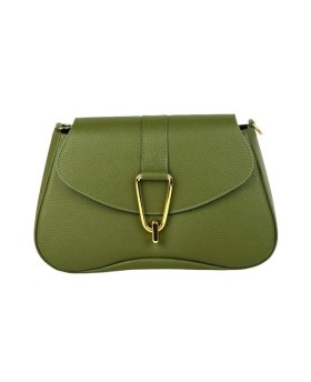 Elegant and versatile genuine leather crossbody bag with a wide range