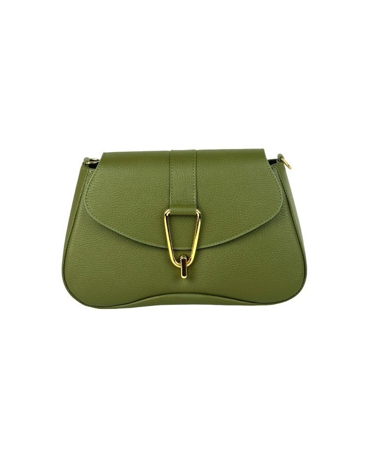 Elegant and versatile genuine leather crossbody bag with a wide range