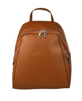 Fashionable Genuine Leather Backpack - Spacious and Comfortable