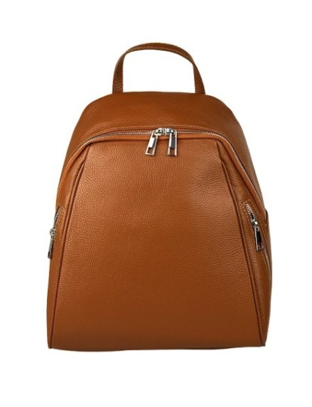 Fashionable Genuine Leather Backpack - Spacious and Comfortable