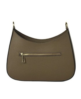 Crescent-shaped leather bag - elegance and versatility