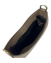 Crescent-shaped leather bag - elegance and versatility