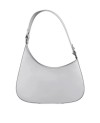 Crescent-Shaped Leather Bag - Elegance and Versatility